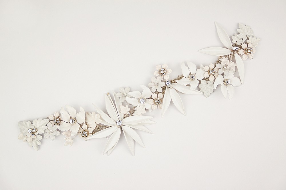 Primavera wedding hair vine