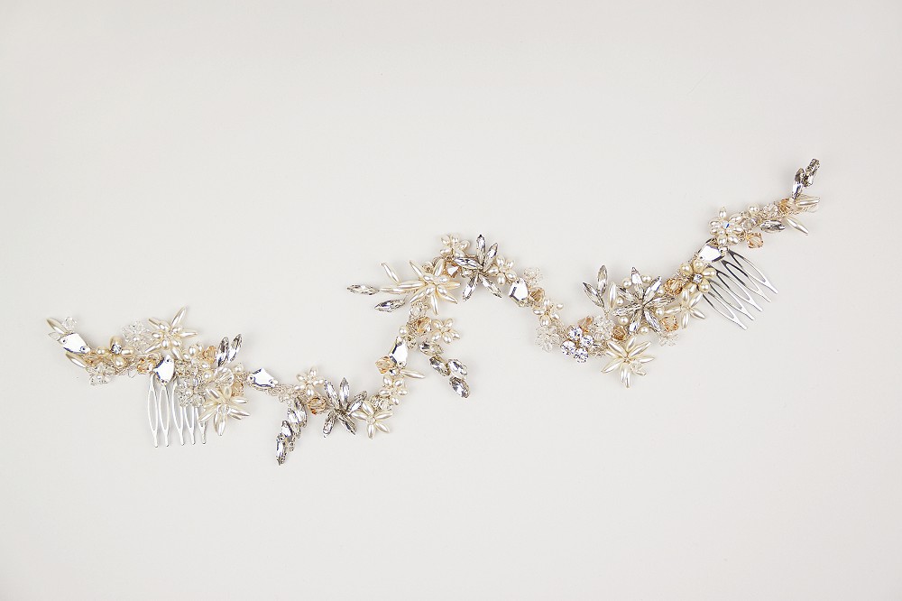 Kalani bridal hair vine