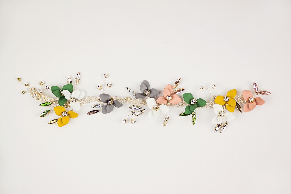 Calantha floral bridal hairvine