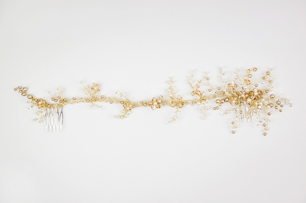 Image of Demelza hairvine bridal accessory