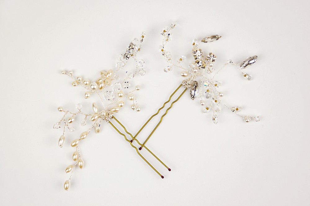 Leah bridal hairpins