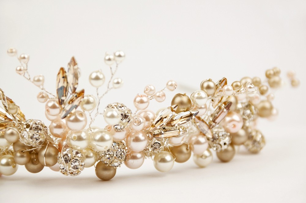 Close up of Greta headpiece