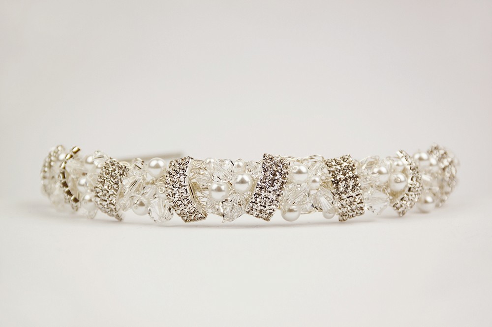 Photo of Vida crystal and pearl headband
