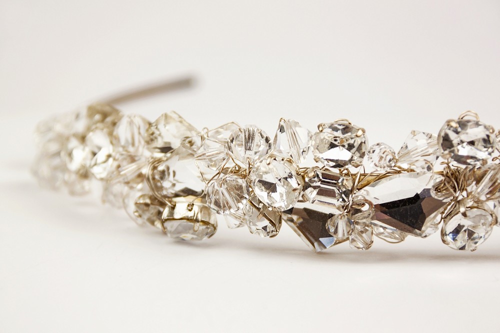 Close up of Harmony bridal tiara