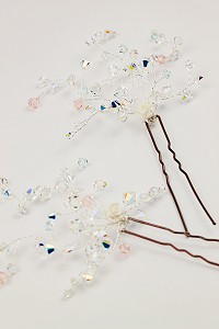 Hairpins to match Aurora tiara