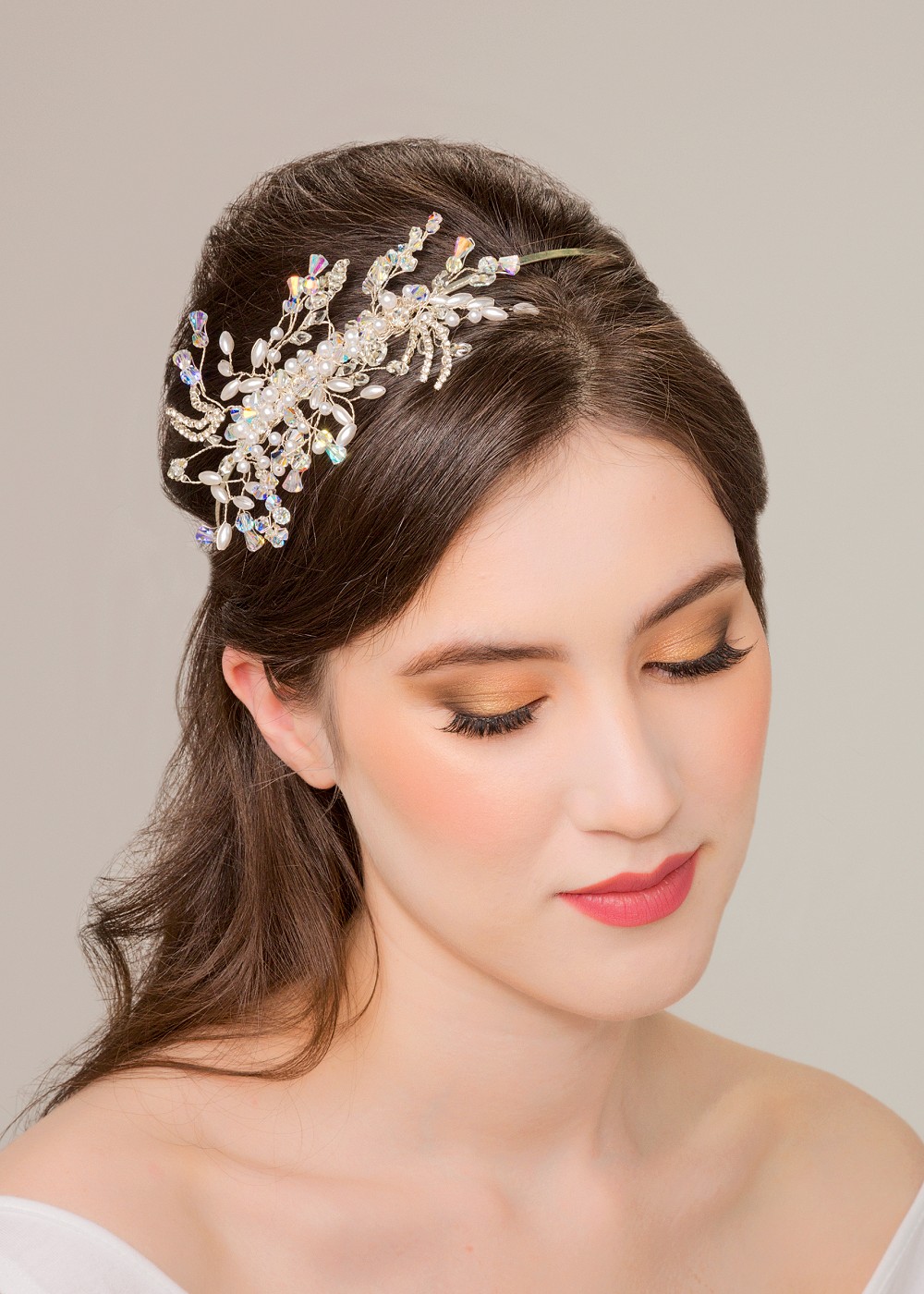 Blair bridal headpiece