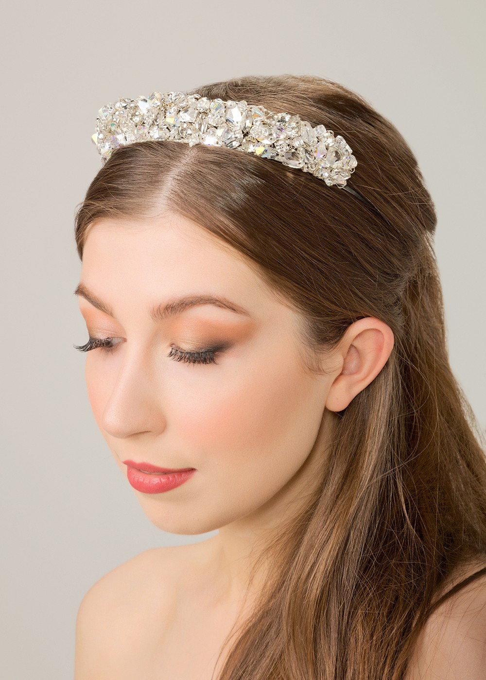 Image of Diana Swarovski crystal tiara for brides