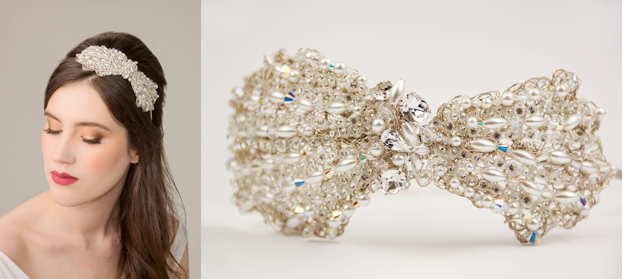Image of a bridal headpiece