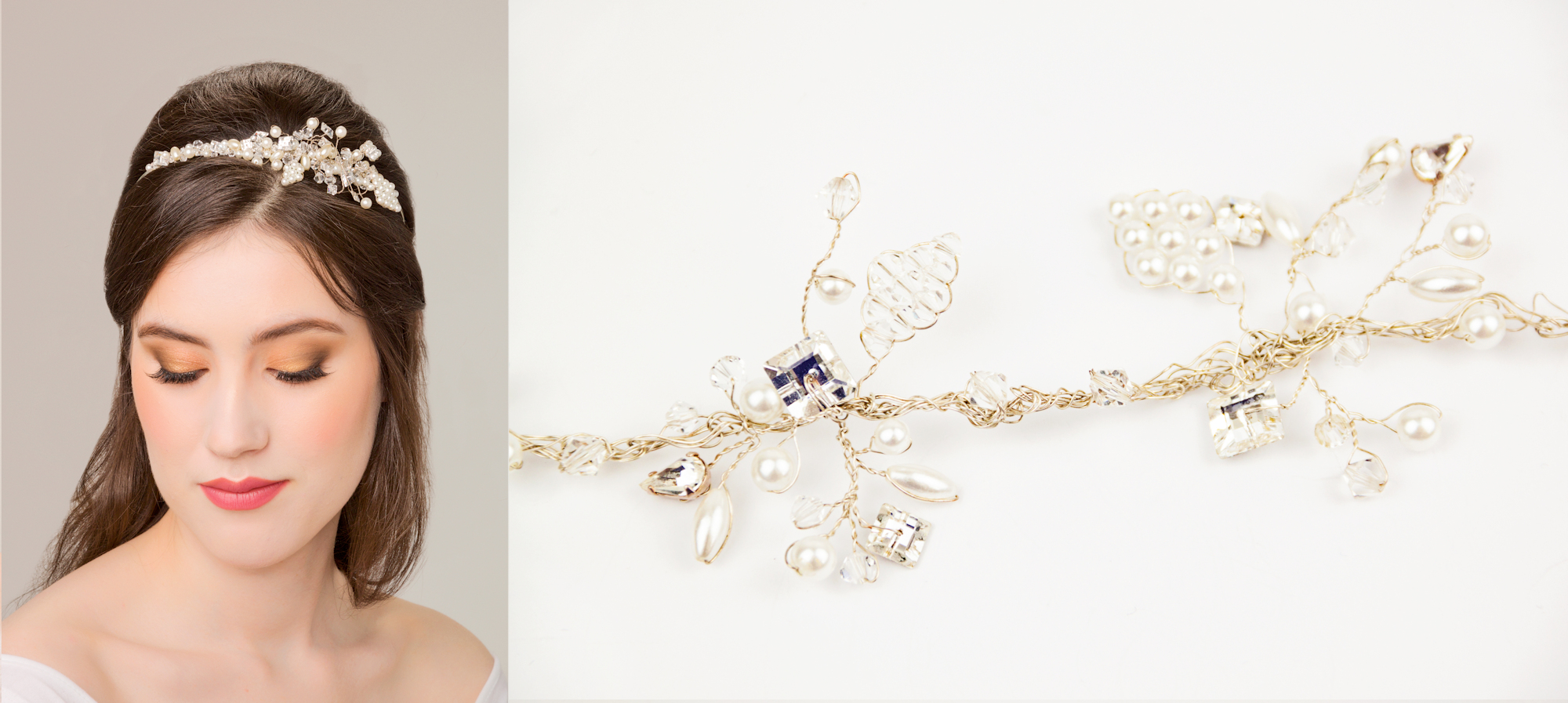 Image of a pearl headband