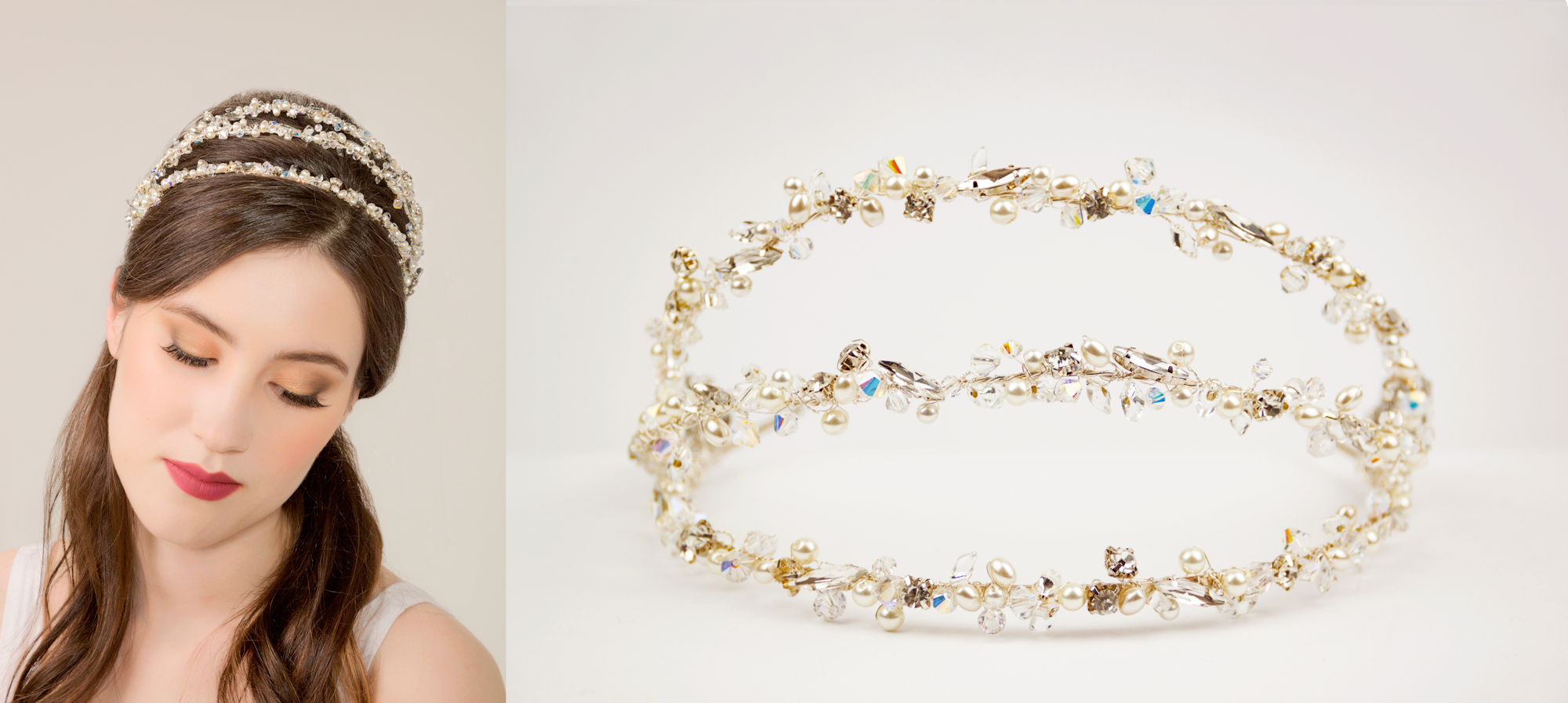 Photo of a wedding hair accessory